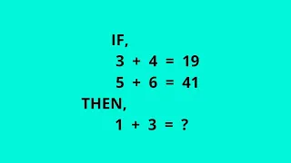 1+3=? | Find missing number?