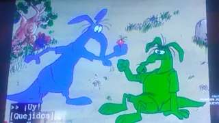 Blue Aardvark Meets Green Aardvark.