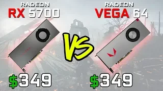 Radeon RX 5700 vs Vega 64 Gaming Benchmark Comparison