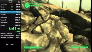 Fallout 3 Speedrun Any% RTA 18:53 [19:08] Former WR without speedglitch