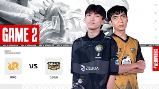 RRQ HOSHI vs DEWA UNITED ESPORTS | Regular Season Week 9 Day 1 | Game 2 | #MPLIDS13