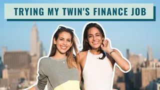 I Tried My Twin Sister's Job | A Day Working In Finance | Lucie Fink