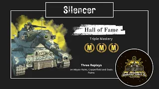 Silencer Triple Mastery- Hall of Fame - WoT Blitz Replay