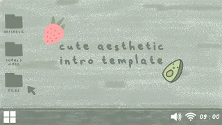cute aesthetic intro template // FREE FOR USE