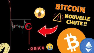 BITCOIN 🤒 UNE NOUVELLE BAISSE APPROCHE 📉 ?! + ETHEREUM 🤔 - Analyse crypto monnaie fr