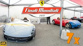 7x FERRARI MONZA SP1 and SP2 TOGETHER - OVERVIEW, start-ups, driving and sound [2019 4K]