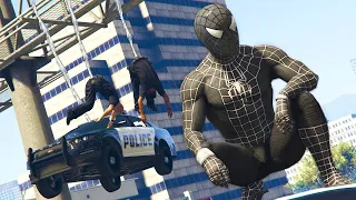 ИГРАЮ ЗА ЧЕРНОГО ЧЕЛОВЕКА ПАУКА 24 ЧАСА В ГТА 5 МОДЫ! SPIDER MAN ОБЗОР МОДА в GTA 5 ВИДЕО