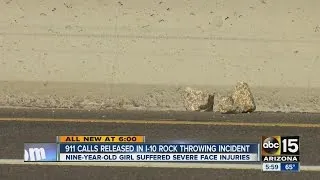 911 calls released in I-10 rock throwing incident