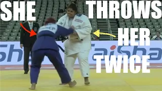 Giant Thrown Twice in Under a Minute! Womens Super Heavyweight Judo