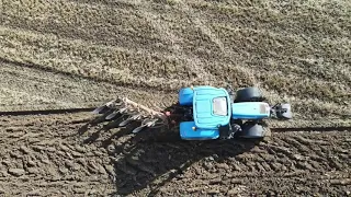 PLOUGHING SOME TOUGH WET CLAY, NEARLY FINISED PLOUGHING FOR WINTER WHEAT