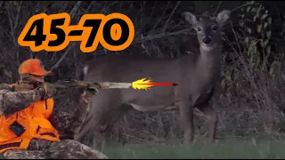 2022 Maine Deer DOWN | Marlin 1895 Guide 45-70 | GIANT HOLE left behind