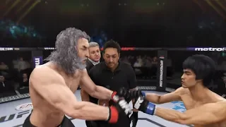 Gandalf the Grey vs. Bruce Lee (EA sports UFC 3) -  CPU vs CPU - Crazy UFC 👊🤪