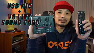 Paano Paganahin Ang USB Mic with V8 Soundcard - Tutorial (Tagalog)