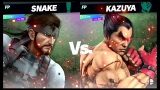 Super Smash Bros Ultimate Amiibo Fights – Snake vs the World #88 Snake vs Kazuya