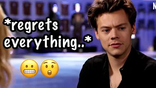 Harry Styles being ANNOYED with everyone for 2 minutes straight