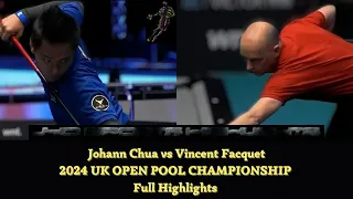 Johann Chua 2024 UK OPEN POOL CHAMPIONSHIP Full Highlights vs Vincent Facquet
