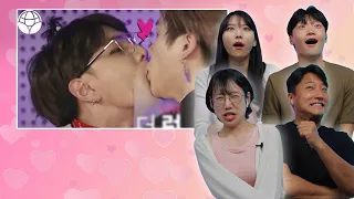 Koreans React To K-POP Idols Kissing Each Other | 𝙊𝙎𝙎𝘾