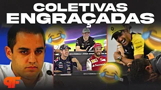 AS COLETIVAS MAIS ENGRAÇADAS DA FÓRMULA 1 - Primeira Fila F1