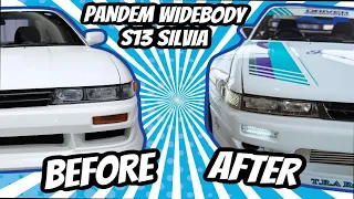 10 Minute PANDEM ROCKET BUNNY S13 Silvia Build! (JDM 240sx)  Built in ten