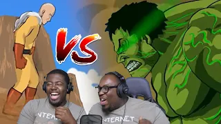 HULK Vs. SAITAMA - Taming The Beast REACTION - @zimautanimation