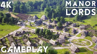 MANOR LORDS Gameplay 4K PC No Commentary