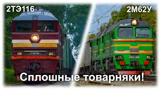 Сплошные товарные! | Товарные поезда Латвии | Железнодорожный микс №10
