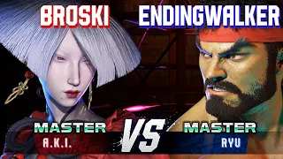 SF6 ▰ BROSKI (A.K.I.) vs ENDINGWALKER (Ryu) ▰ Ranked Matches