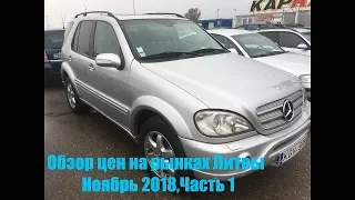 Обзор цен на Литовских авторынках,Ноябрь 2018