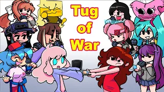 FNF - Tug of War but Girl Characters Sing It 🎤 (Every Turn a Different Character Sings)