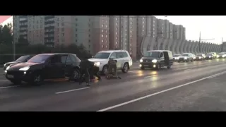 Russian special police forces in action