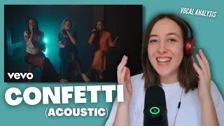 CONFETTI (Acoustic) Little Mix | Vocal Coach Reacts (& Analysis) | Jennifer Glatzhofer