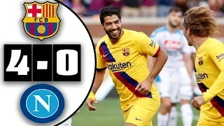 Bacelona vs napoli 4-0 highlights & all goals HD 11/08/2019