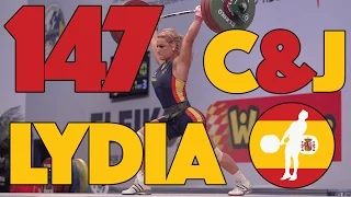 Lydia Valentin (-75kg, Spain) - 147kg Clean & Jerk