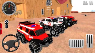 Offroad Outlaws - Fire Truck, Police car, ambulance Extreme Off-Road #1 - Android IOS Gameplay