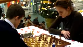 GM Magnus Carlsen vs IM Viktorija Cmilyte - BN Bank Blitz Norway