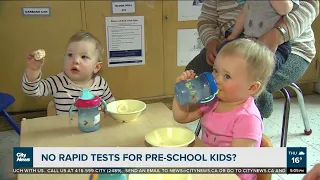 No rapid tests for children in daycare