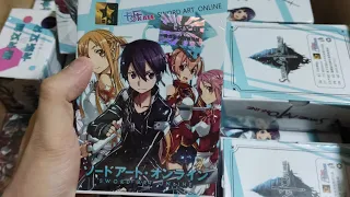 Распаковка коллекционных карточек по САО(Мастера меча онлайн/Sword Art Online)