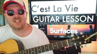 How To Play C'est La Vie Guitar Surfaces Thomas Rhett // easy guitar tutorial beginner lesson chords