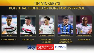 Tim Vickery's midfield options for Liverpool