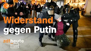 Welche Chance hat der Protest in Russland? | ZDFheute live