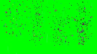 4K Green Screen Confetti Animation    Confetti Chroma key free copyright