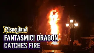 Fantasmic! Dragon Catches Fire at Disneyland