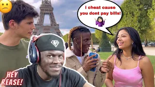 Making Couples Switch Phones in PARIS FRANCE!! Loyalty Test 💔 !!