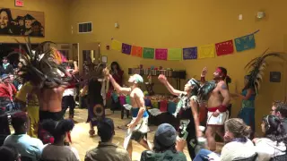 Aztec Dancers in Dia de los Muertos