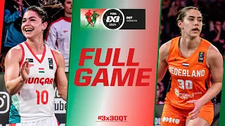 Hungary 🇭🇺 vs Netherlands 🇳🇱 | Women Full Game | FIBA #3x3OQT 2024