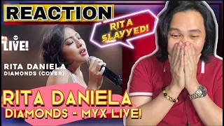 [TAD REACTS] RITA DANIELA - Diamonds (MYX Live! Perfomance) | FIRST TIME REACTION