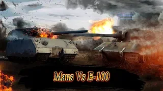 E-100 Vs Maus ! Битва Титанов в War Thunder.