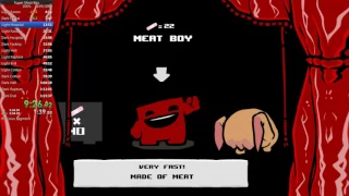 Super Meat Boy 106% Speedrun in 1:14:17