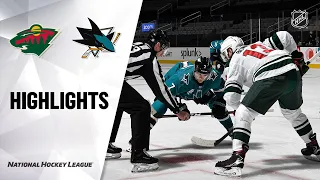 Wild @ Sharks 3/29/21 | NHL Highlights