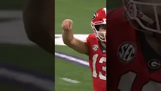 STETSON BENNETT DROPPED THE MIC AGAINST LSU🎤😯 #shorts #georgia #sec